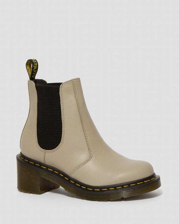 Dr Martens Dámské Boty Na Vysokém Podpatku Cadence Wanama Béžový, CZ-482690